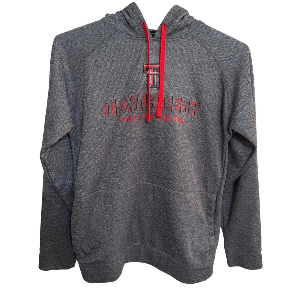 Texas Tech Red Raiders Champion Sweatshirt Hoodie Mens Small Gray Athletic Wear